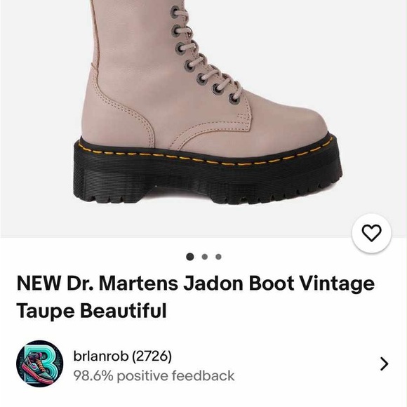 Dr. Martens Jadon Boot in Light Taupe